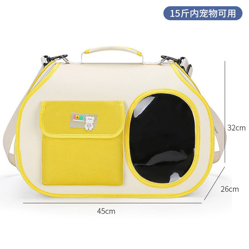 Wholesale cat bag convenient pet folding pet bag cat breathable space capsule single shoulder portable dog backpack