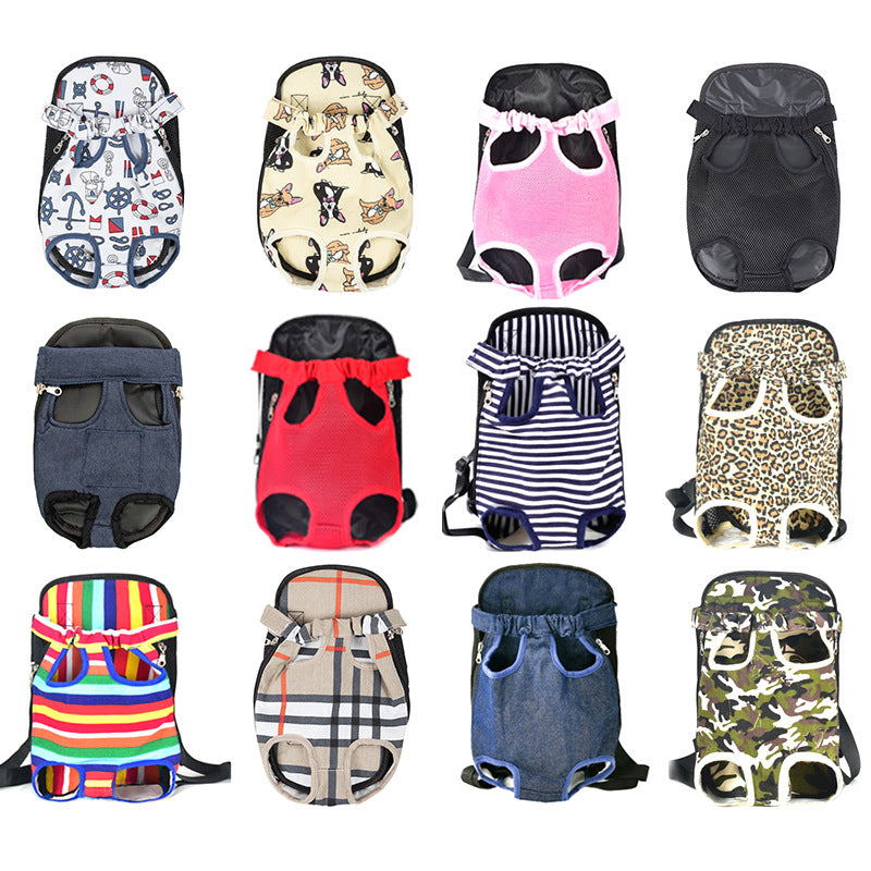 Factory direct sales pet chest bag for going out, comfortable and portable breathable dog bag and cat bag, pet shoulder bag