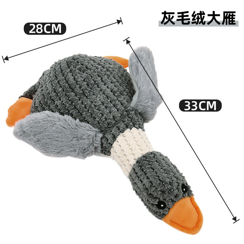 Plush dog toy that is resistant to chewing, teeth grinding, and making sounds for puppies to spend time alone to relieve boredom, Golden Retriever Corgi dog pet toy