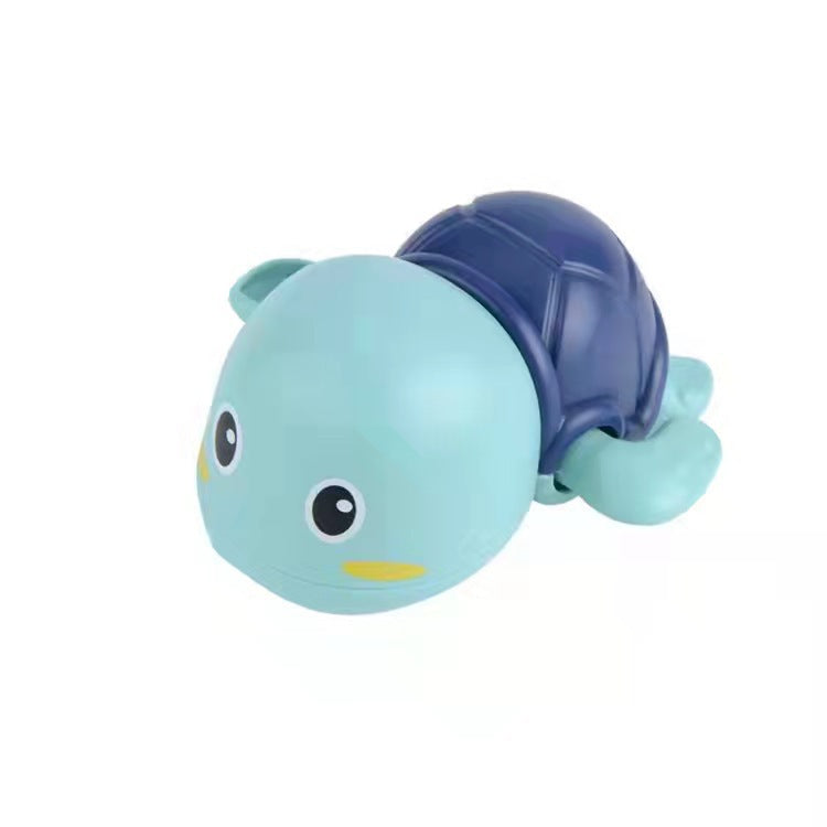 Douyin hot selling children's bathroom water swimming little penguin crab chain cool swim baby bath water toys