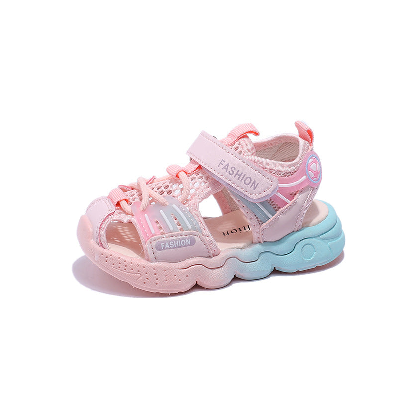 New summer children's sandals baby toddler shoes girls sandals boys sports beach shoes breathable mesh