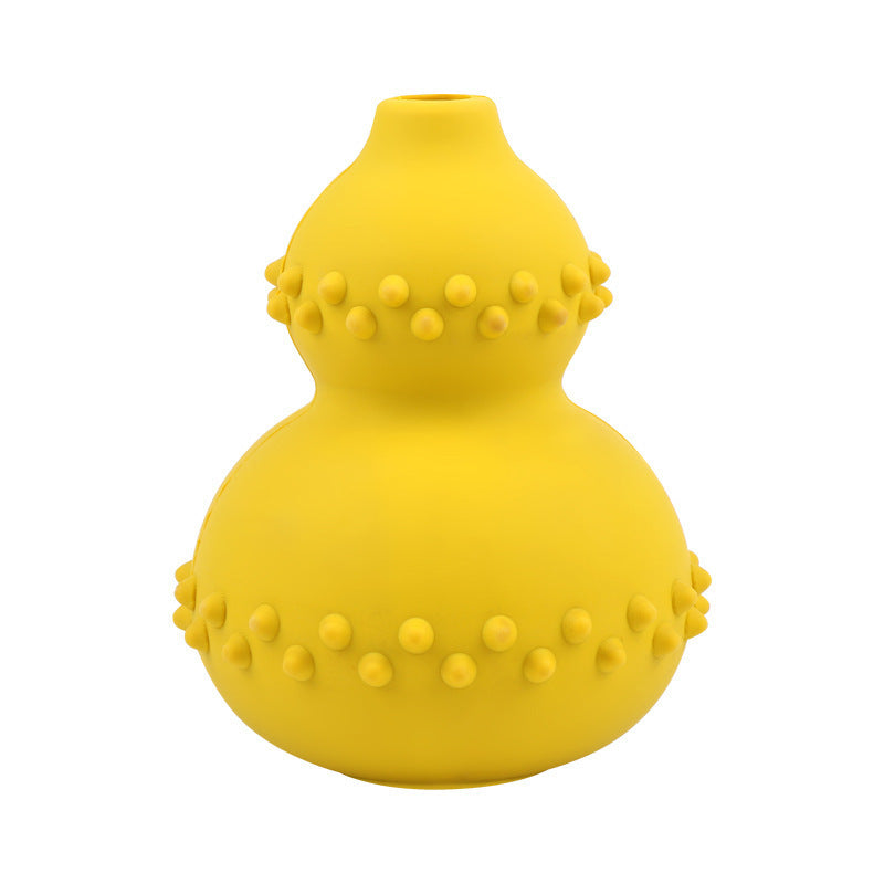 Amazon pet food leaking toy rubber chew-resistant educational interactive molar gourd pet toy dog toy