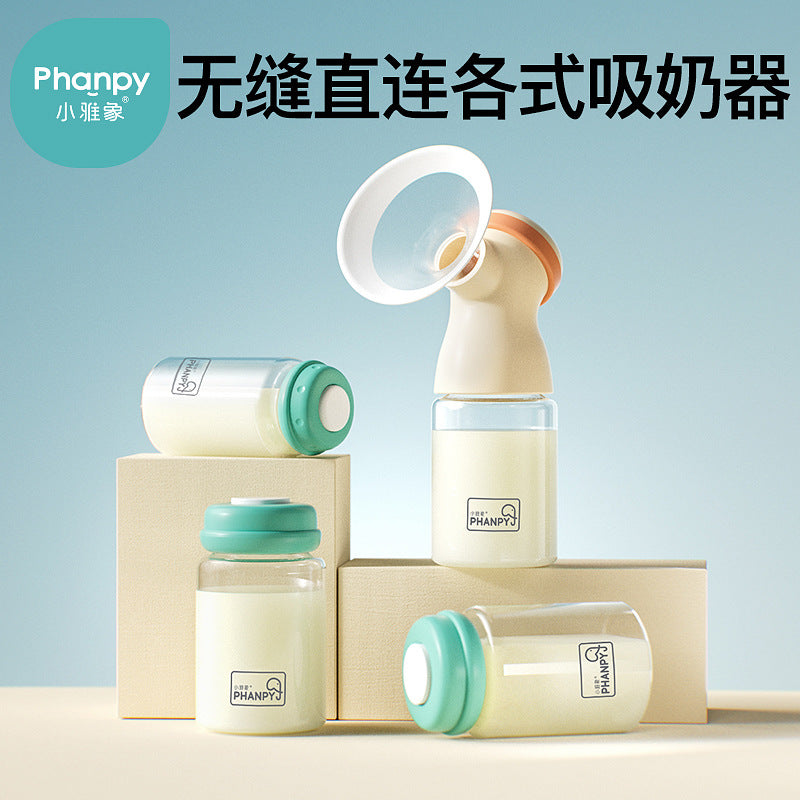 Xiaoyaxiang breast milk preservation bottle glass milk storage bottle wide diameter standard diameter baby milk storage bottle breast milk storage cup
