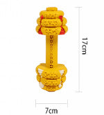 Amazon cross-border pet hot-selling large dog toy natural rubber leaking food grinding teeth cleaning teeth educational sound bite resistant