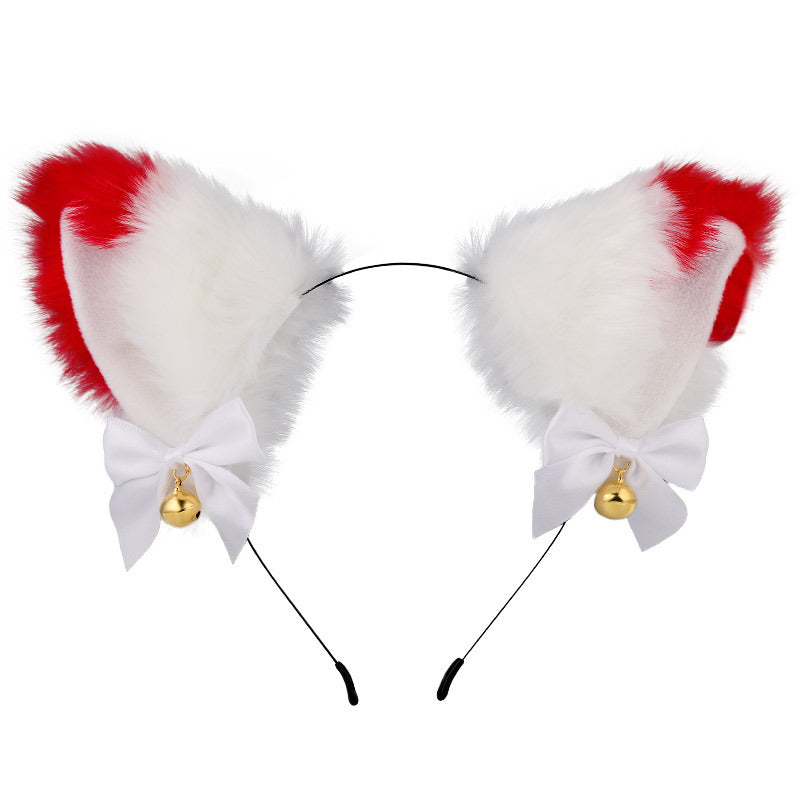 Amazon cross-border cat ear bell headband Cos cat girl hair accessories Christmas Halloween headdress accessories