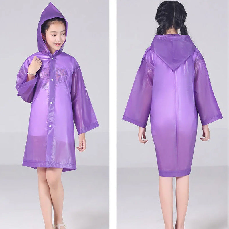 Children's raincoat kindergarten boys and girls baby raincoat primary school students waterproof thick raincoat 0-10 years old