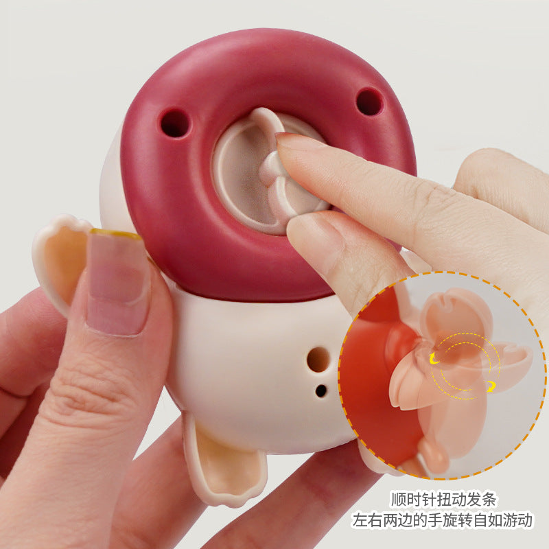 Douyin same baby water bath toys playing water turtle dolphin swimming little yellow duck summer bathroom children