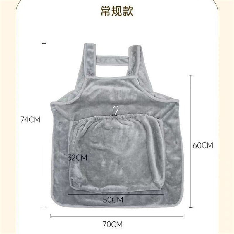 Cat apron clothes cat hug clothes cat bib anti-hair cover pet can hold cat clothes do not stick to hair