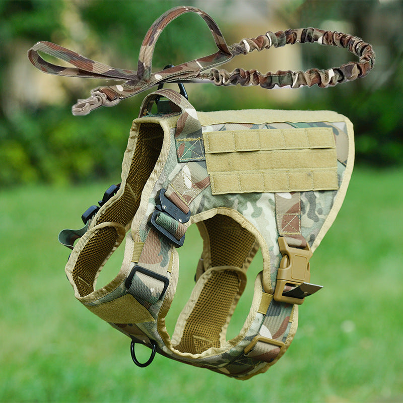 Dog Tactical Backpack Tactical Dog Clothes Work Dog Portable Vest Pet Dog Breast Strap