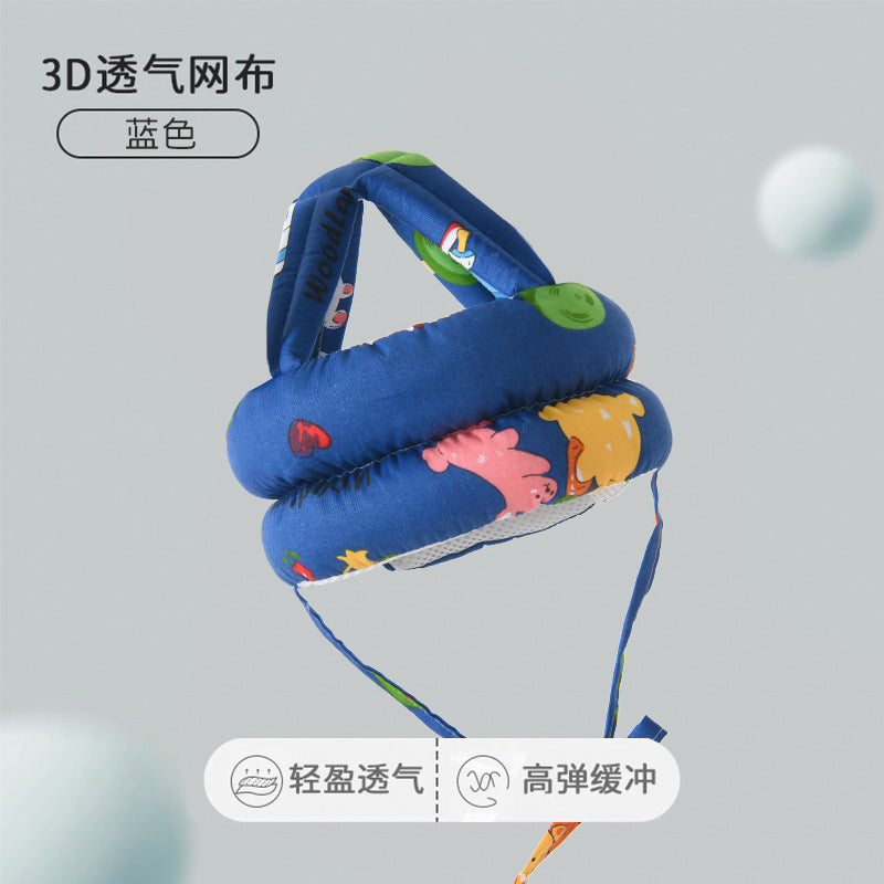 Baby learning to walk head protection anti-fall hat baby learning to walk head protection pad children's anti-collision pillow artifact summer breathable
