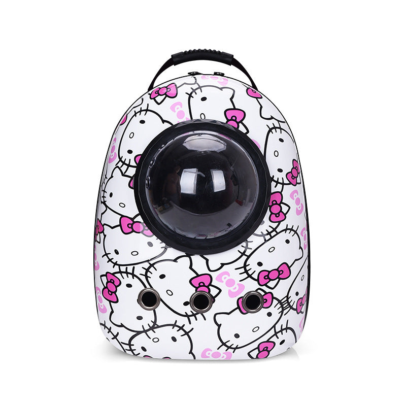 New style cat walking pet bag breathable portable backpack cat dog schoolbag large capacity lightweight space cat bag