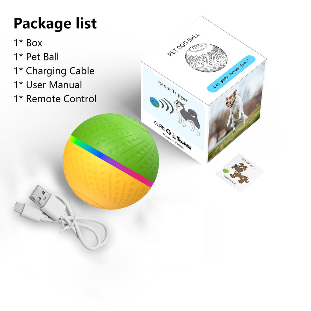 TEMU popular Amazon interactive pet automatic dog toy ball electric smart ball wicked ball O3