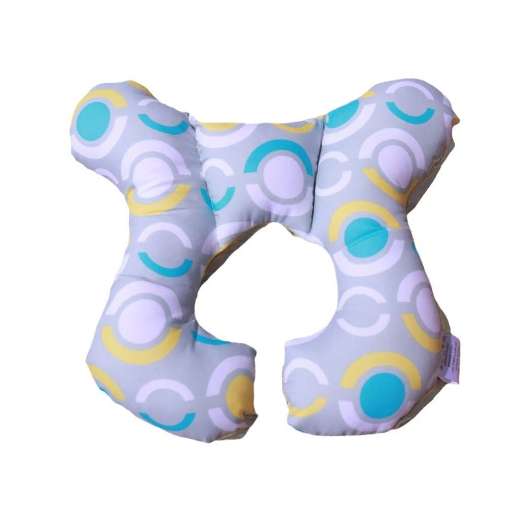 New style cartoon children's pattern children's U-shaped pillow travel stroller neck protection baby head shaping pillow spot