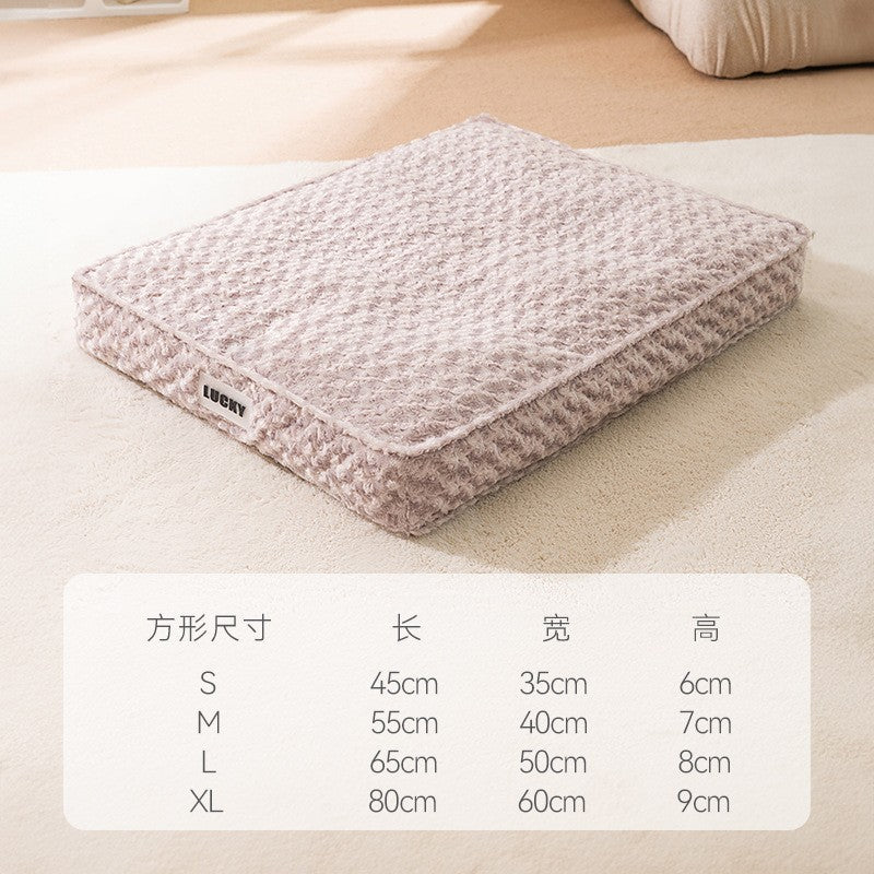 Cross-border dog mat cat waterproof removable and washable non-stick hair dog bed small and medium-sized dogs four seasons universal dog bed pet bed