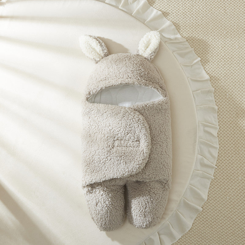 Baby blanket winter newborn swaddle supplies newborn baby wrap outdoor swaddle clothes thickened sleeping bag spring and autumn