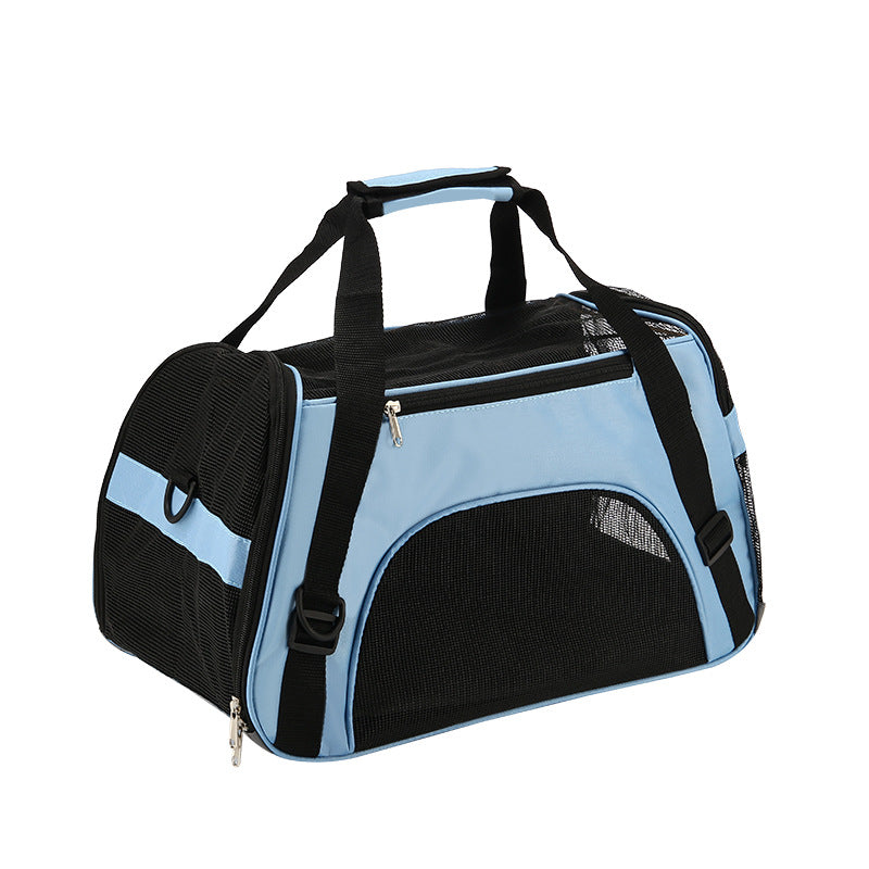 Portable pet travel bag, pet backpack, cat and dog travel bag, crossbody pet bag, foldable bag