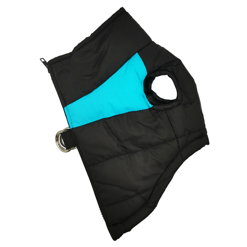 Cross-border dog jackets golden retriever autumn and winter clothes for medium and large dogs thickened pet cotton clothes waterproof warm ski clothes factory