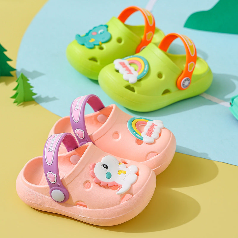 Children's Slippers Summer Girls' Cute Soft Bottom Non-Slip Children's Sandals Children's Infants Baby Hole Shoes Boys