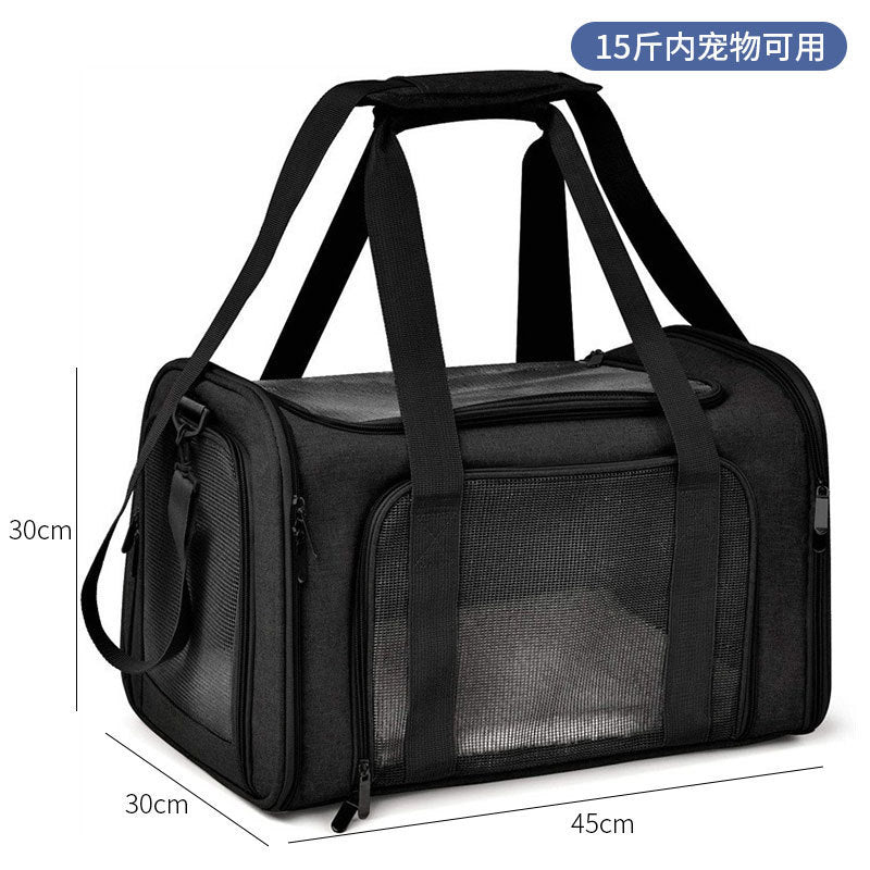 Spot pet bag portable breathable car cat bag hand-held foldable pet box multifunctional dog bag cross-border