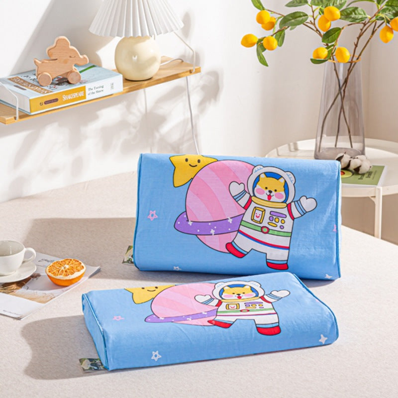 Thai children's natural latex pillow Class A cartoon pure cotton baby pillow core single student dormitory pillow wholesale