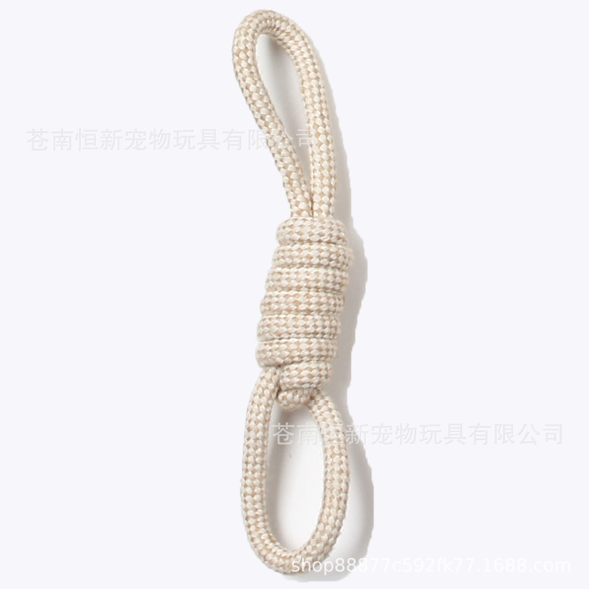 Pet dog toy teeth grinding strong boredom cleaning teeth resistant khaki braided cotton linen rope small medium and large dog set