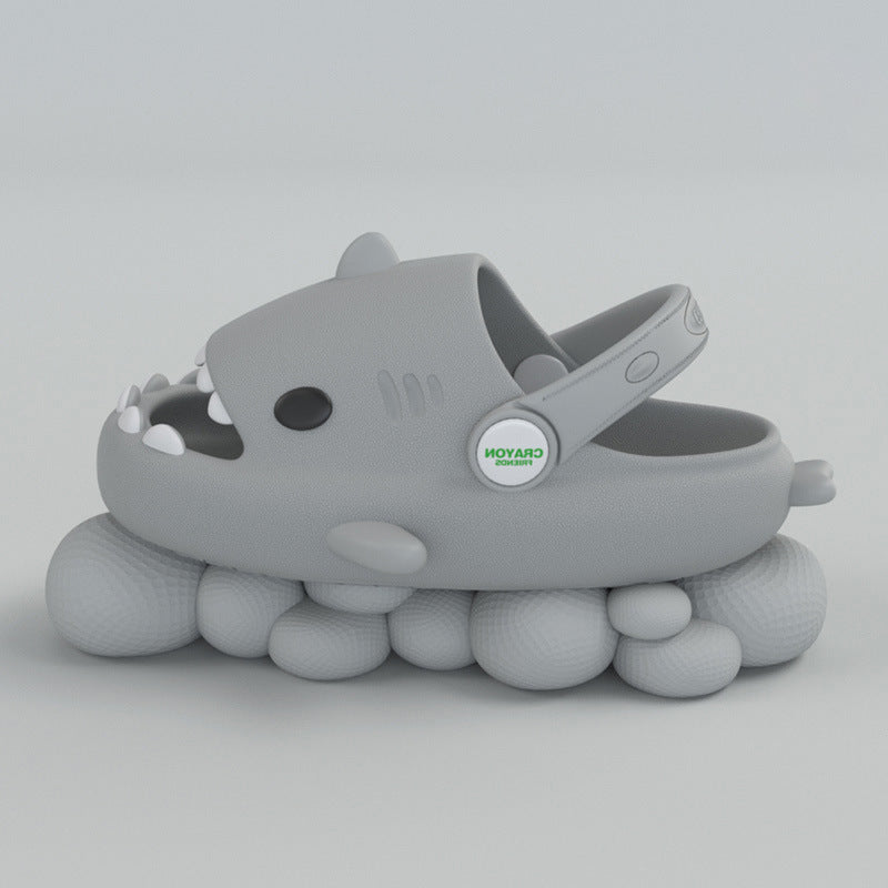 Shark children slippers summer boy cartoon cute non-slip boy sandals and slippers children baby baby hole shoes female