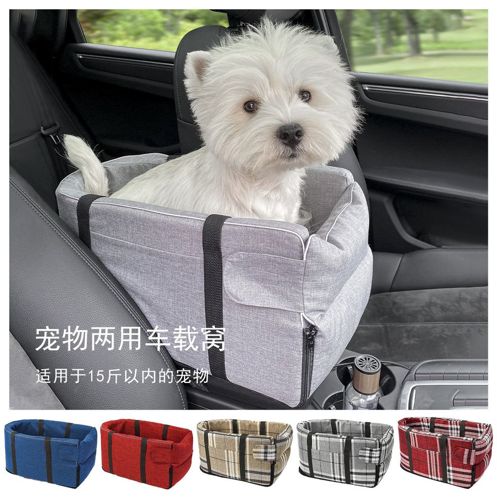 Amazon best-selling car dog kennel car pet car mat safety seat center control pet kennel