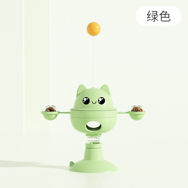 Cross-border new pet toys cat educational leaking toys to relieve boredom suction cup spring cat amusement tool cat amusement toy