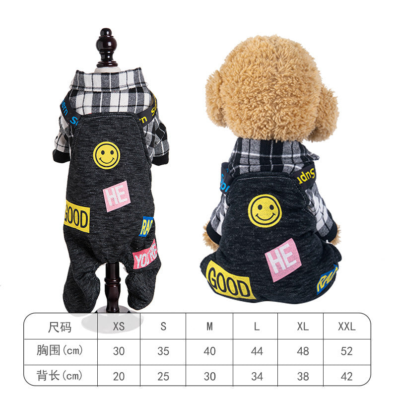 Pet Dog Clothes Autumn and Winter Warm Transformation Clothes Teddy French Doll Corgi Cat Puppy Dinosaur Funny Clothes Wholesale