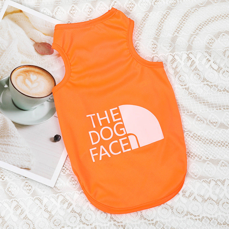 Factory direct sales pet clothes summer Pomeranian Bichon Teddy all-polyester thin vest breathable cool dog clothing