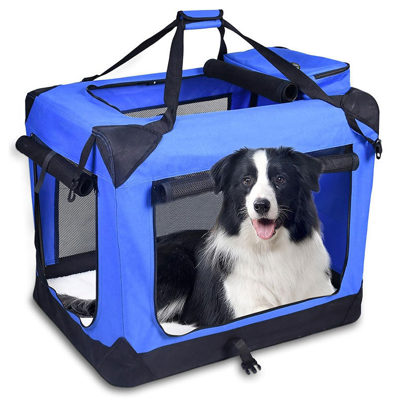 Pet Car Bag Dog Cage Medium and Large Dog Cage Portable Cat Bag Large Capacity Two Cats Folding Pet Bag