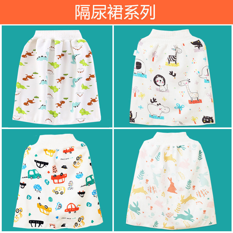 Baby diaper skirt baby waterproof washable male and female newborn waterproof bedwetting diaper pad children's training pants
