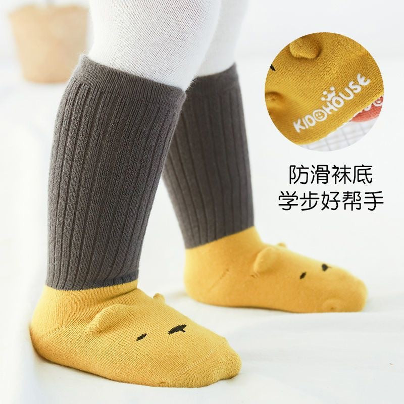 Newborn baby floor socks children's non-slip indoor full socks silicone toddler early education mid-tube cooling socks