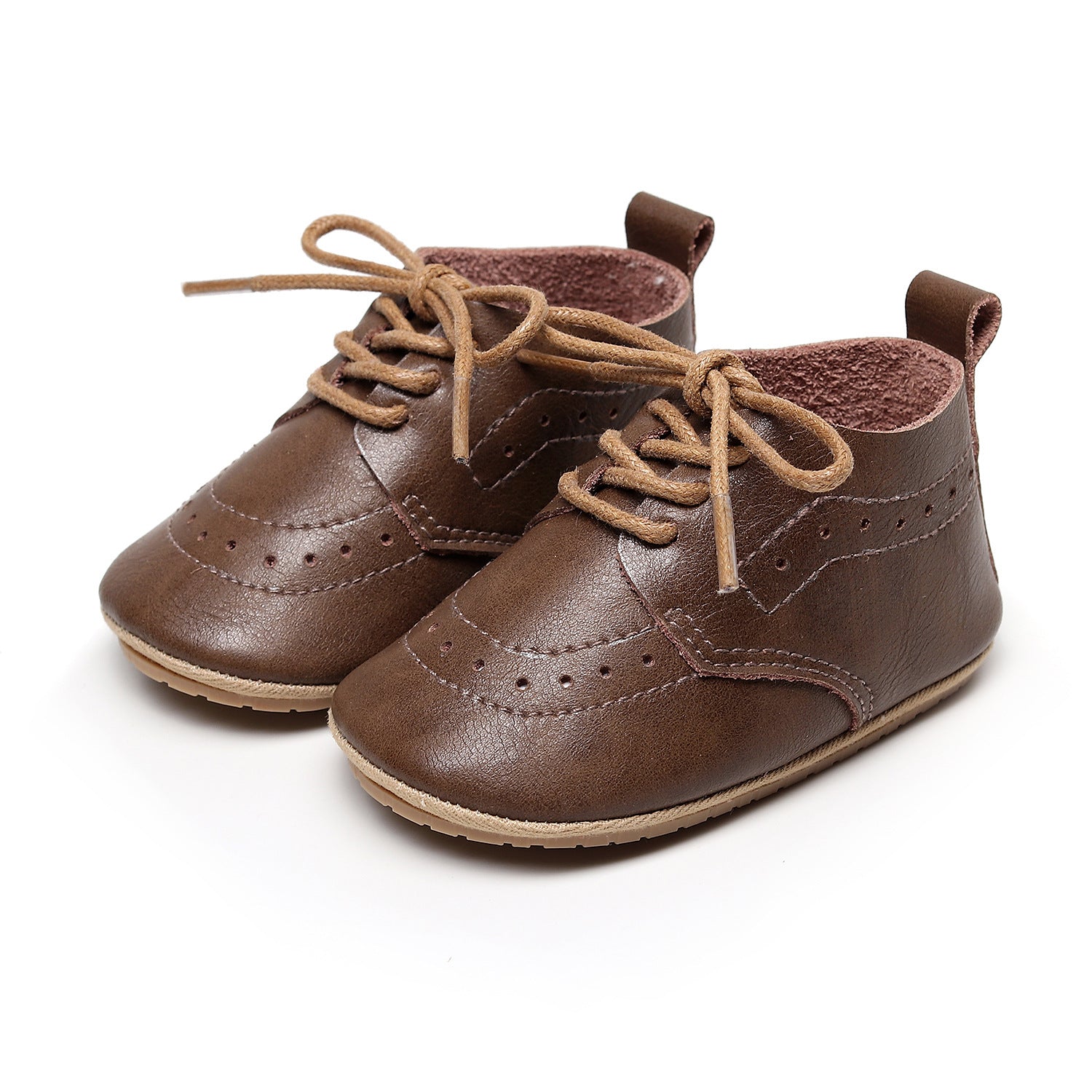 British style suede cowhide single shoes baby baby toddler shoes children's shoes 2022 one drop
