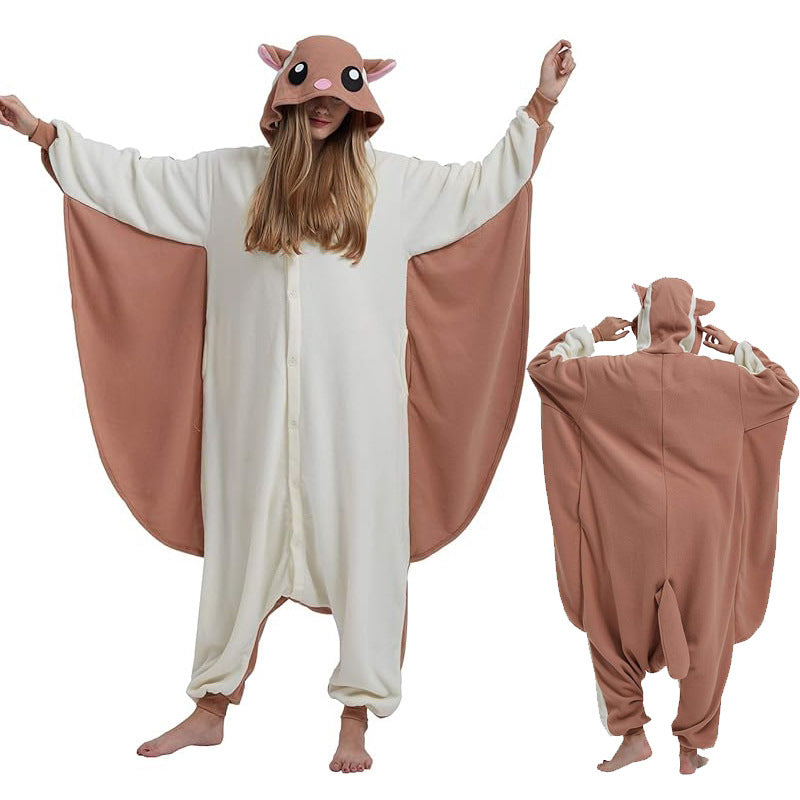 Salamander dragon taming tiger shark lion brown monkey Teletubbies adult cartoon one-piece pajamas Halloween cosp