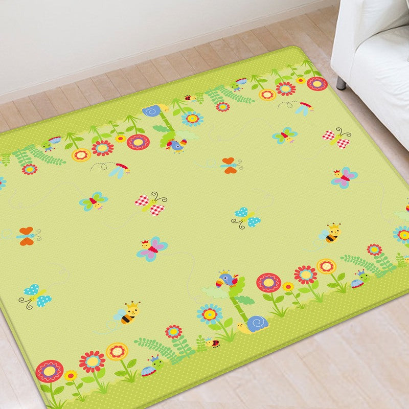 Huaying foldable baby crawling mat thickened baby living room home crawling mat children's foam floor mat with edging