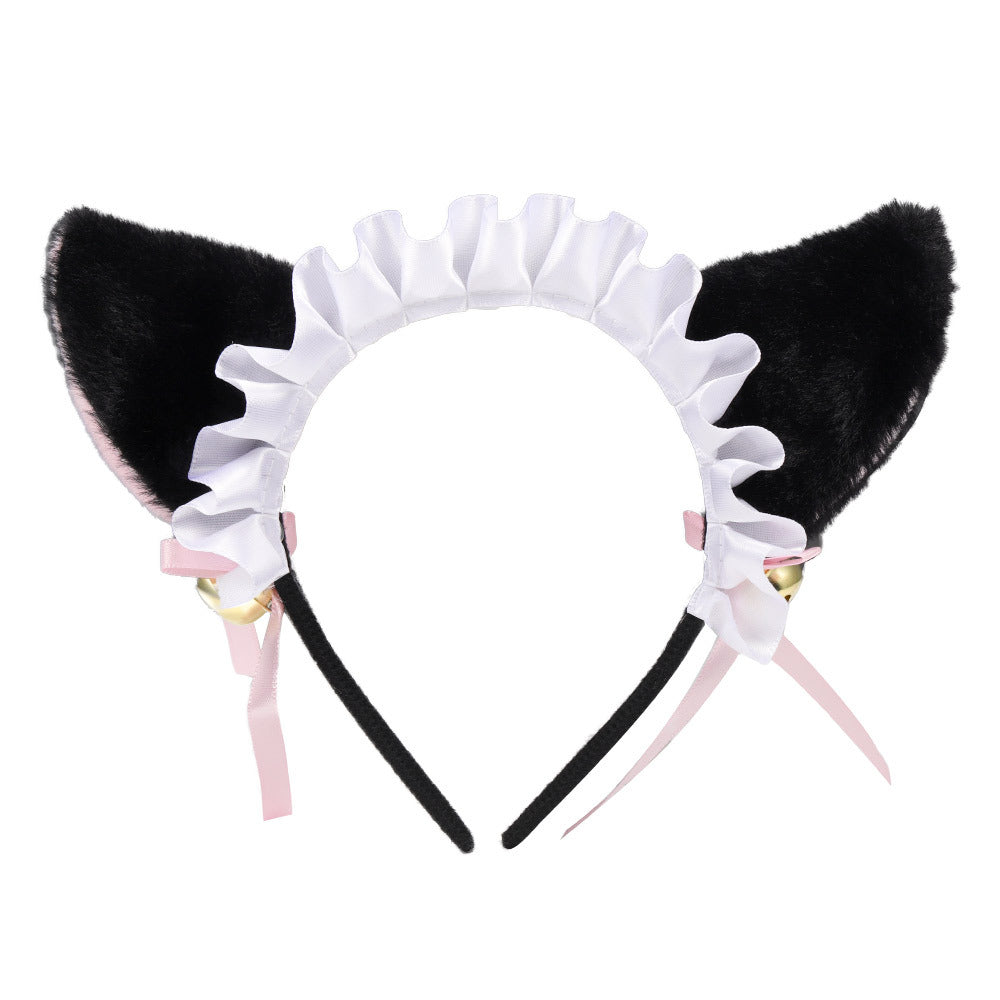 Amazon cross-border cat ear bell headband Cos cat girl hair accessories Christmas Halloween headdress accessories
