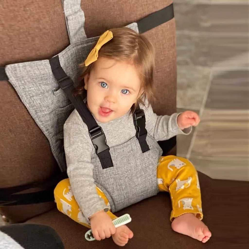 Children's dining chair with baby seat protection anti-fall fixed rope portable dining factory spot