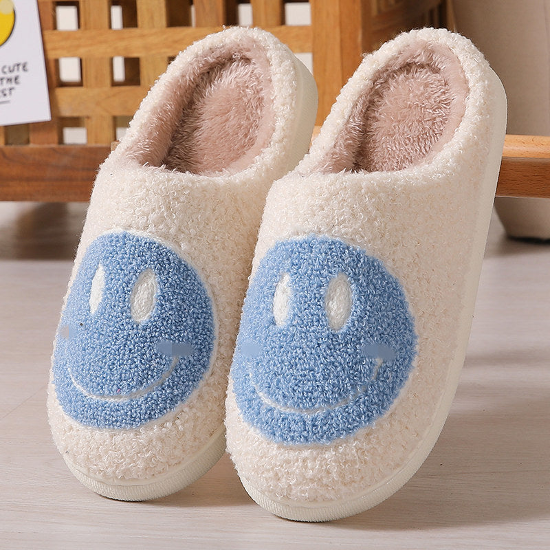 Halloween cross-border mushroom hot sale winter peach heart cotton slippers women wholesale indoor home rainbow plush warm slippers