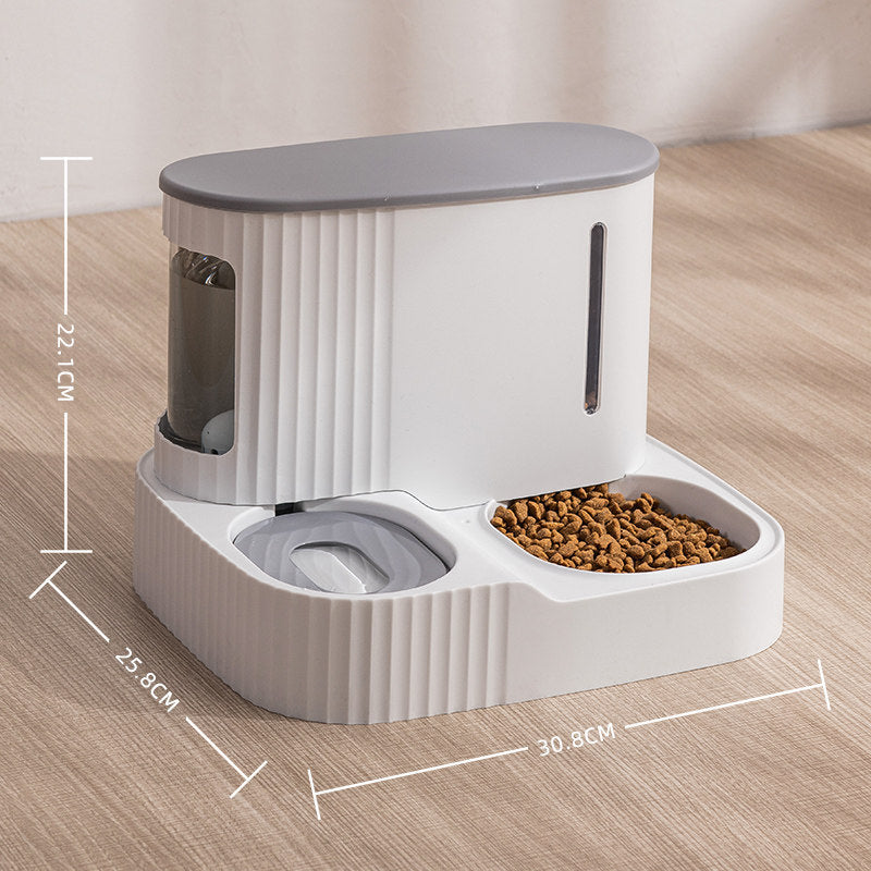 Pet dual-use bowl pet cat automatic water dispenser feeder cat dog automatic water refill feeder