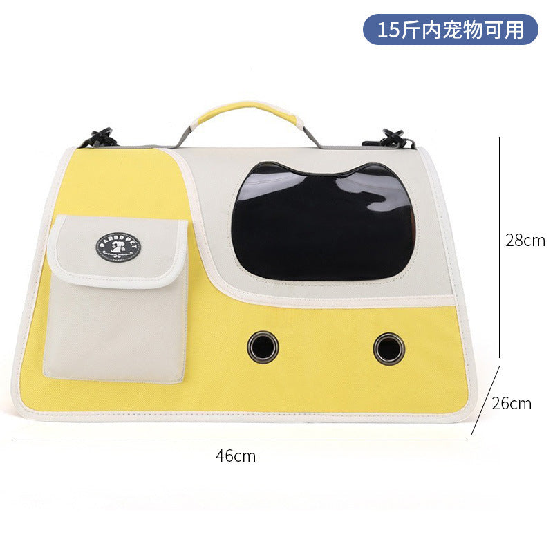 Wholesale cat bag convenient pet folding pet bag cat breathable space capsule single shoulder portable dog backpack
