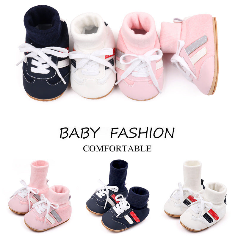 Baby shoes 6-12 months spring and autumn style non-slip boys and girls baby shoes 0-1 years old learning to walk soft sole does not fall off BXC3182