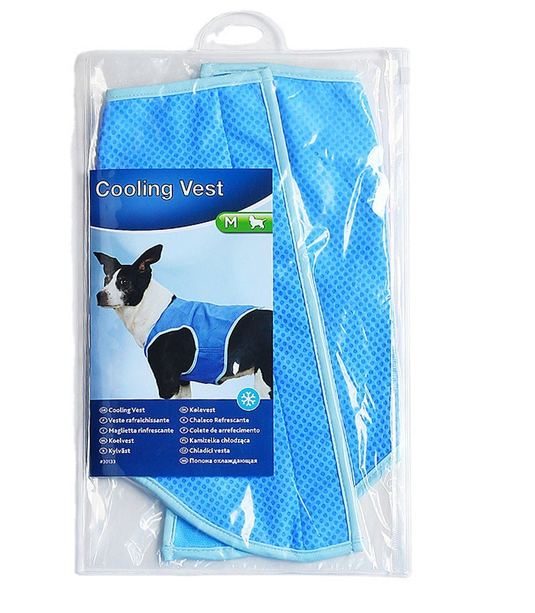 Pet Cooling Clothes Dog Summer Cooling Vest Summer Cooling Breathable Ice Silk Cool Clothes Supplies