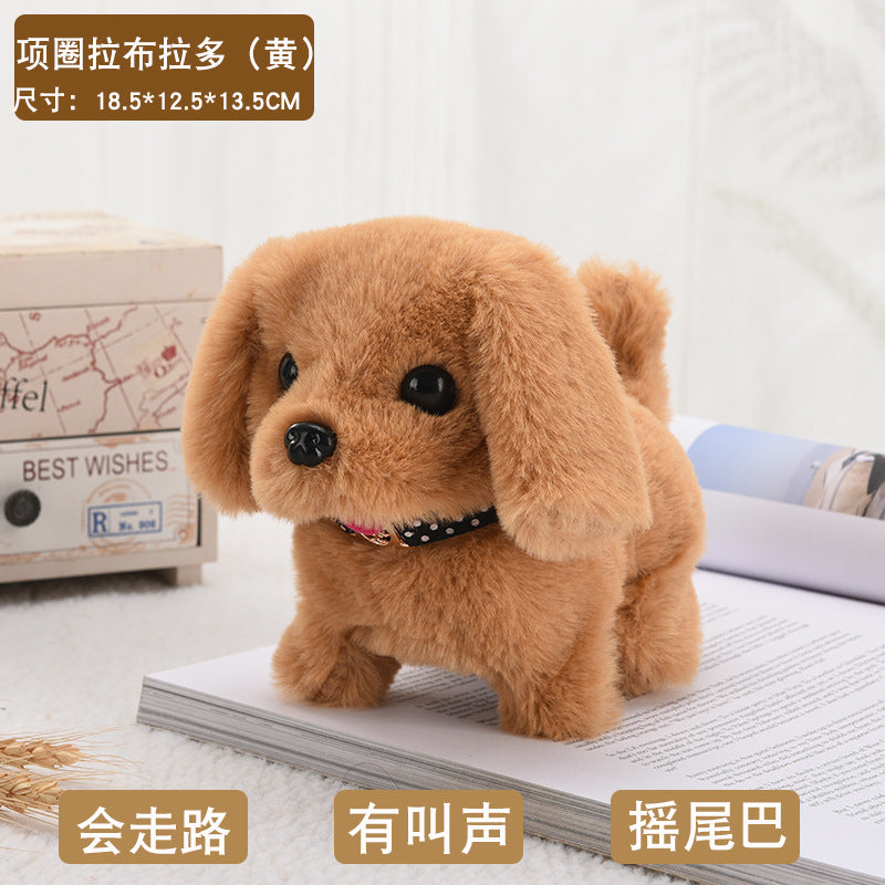 Toy dog children's plush electric toy can walk simulation dog electric dog stall electronic puppy pet