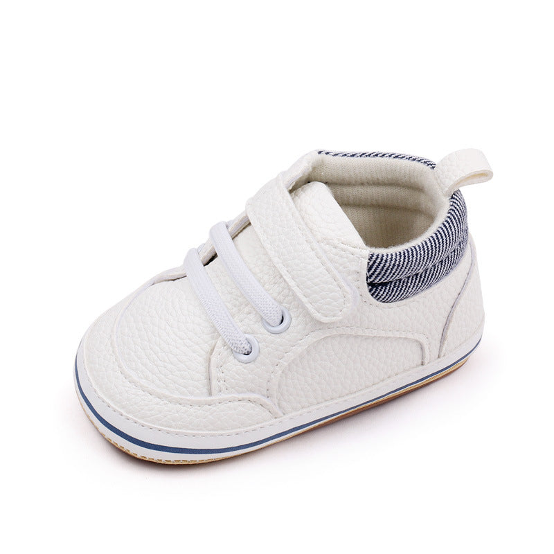 0-1 year old baby soft sole toddler shoes solid color Velcro baby casual sports shoes BNB3093