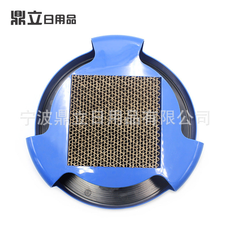 Manufacturer's spot blue shadowless mouse shadowless cat tray pet cat toy cat scratching board turntable for cats
