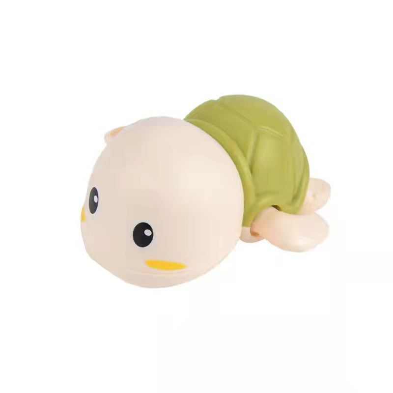 Douyin hot selling children's bathroom water swimming little penguin crab chain cool swim baby bath water toys