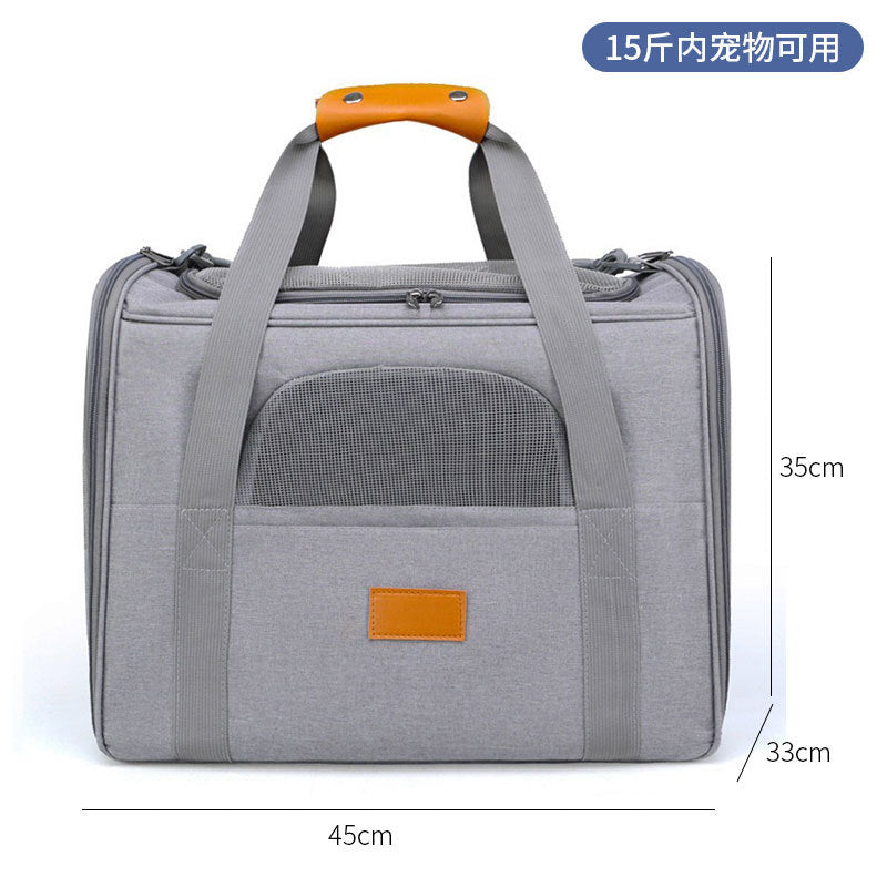 Spot pet bag portable breathable car cat bag hand-held foldable pet box multifunctional dog bag cross-border