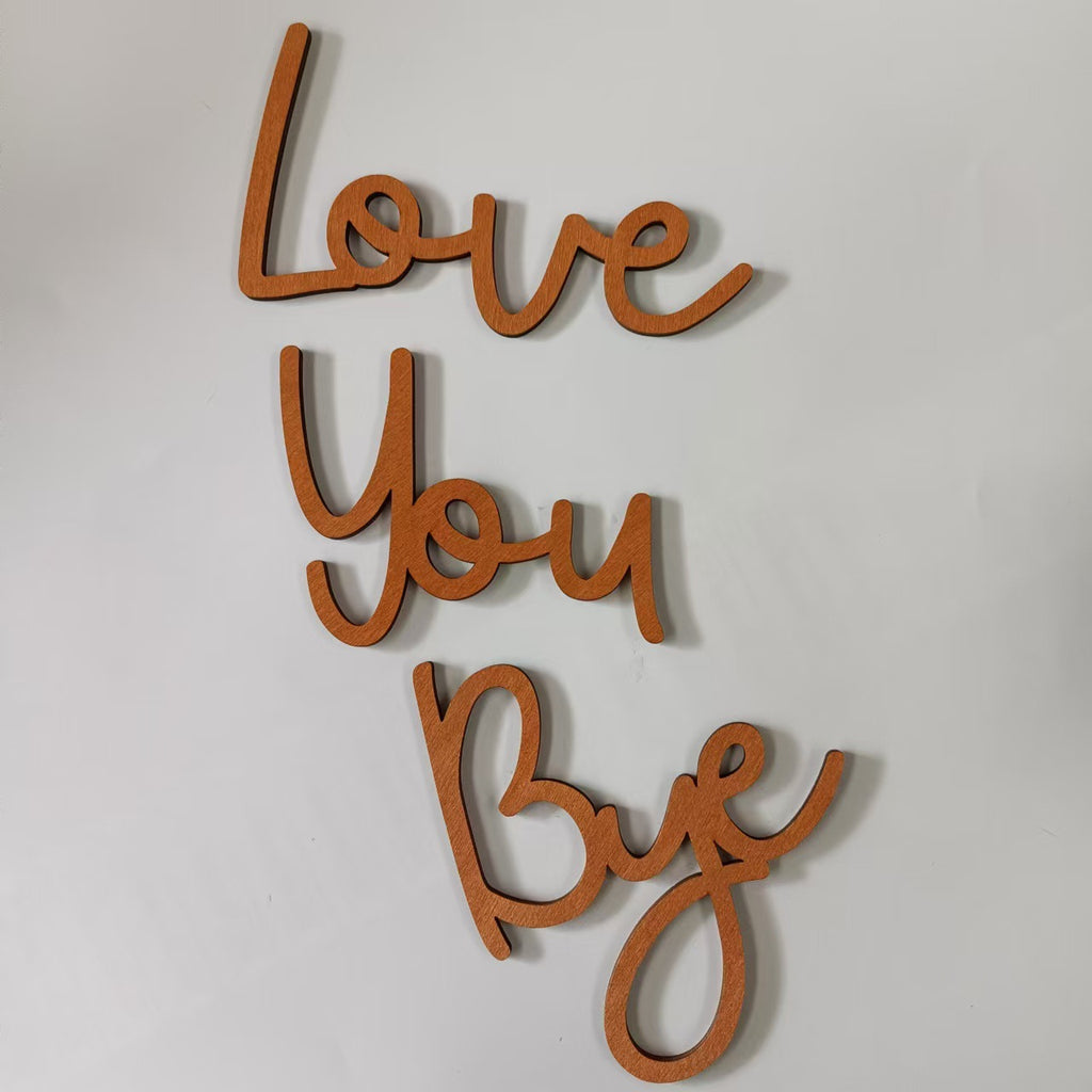 New wooden letter shape Father's Day, Halloween, Christmas atmosphere decoration combination ornaments wholesale