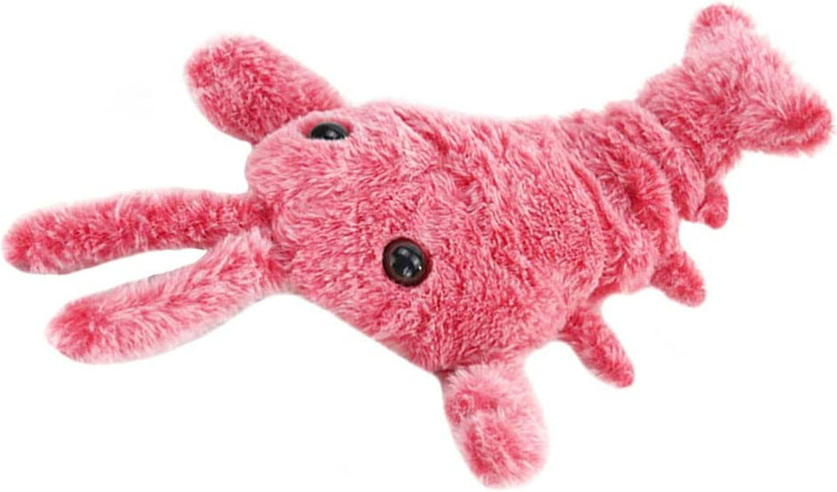 Gravity Jumping Shrimp Crazy Big Lobster Electric Shrimp Crazy lobster USB Plush Pet Toy